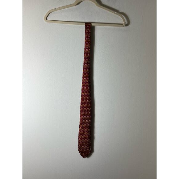 Salvatore Ferragamo Men's Crimson Elephant Tie